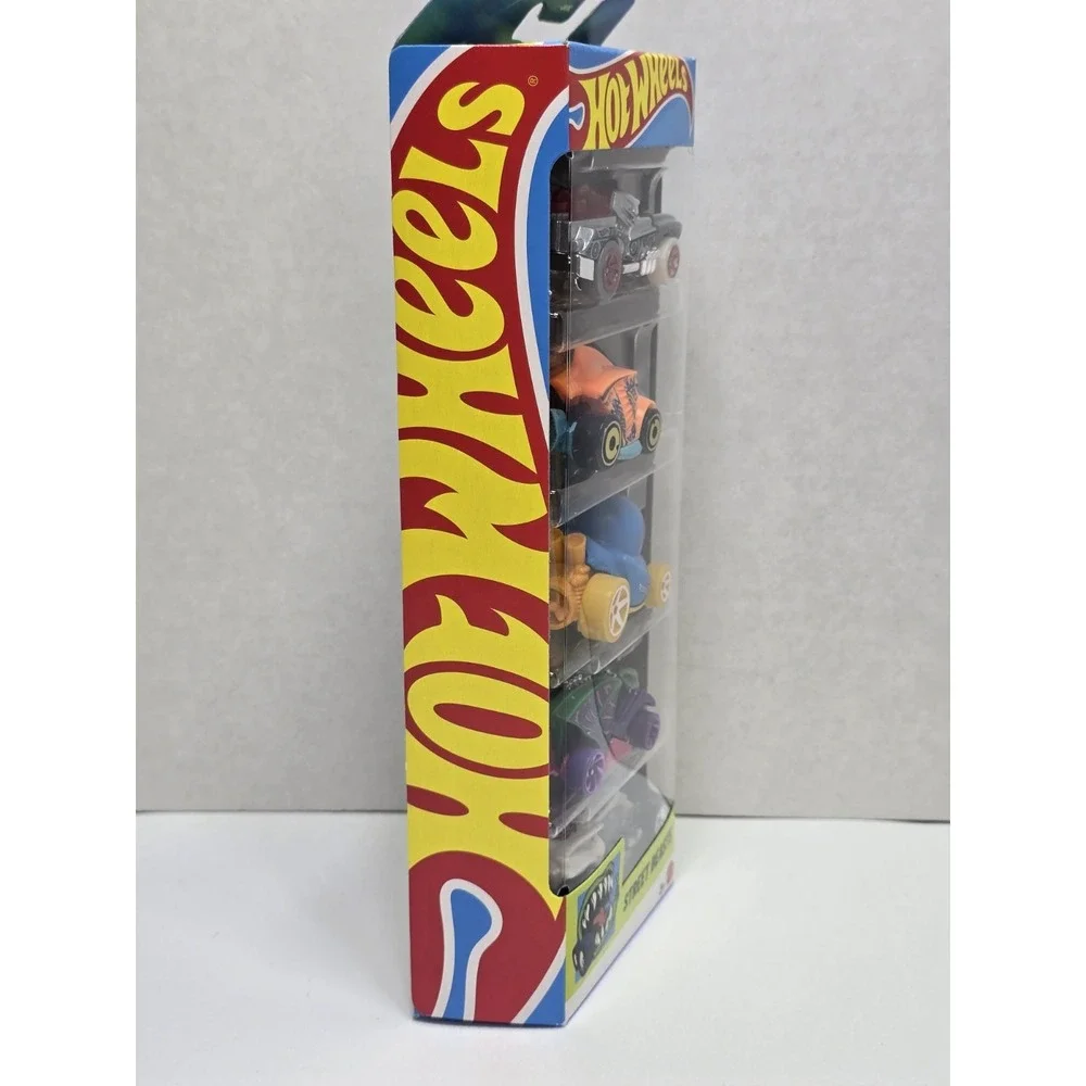 Hot Wheels 2025 Street Beasts 5 Pack with The RARE Duck N' Roll Blue